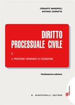 Diritto processuale civile. Con Contenuto digitale (fornito elettronicamente). Vol. 2: Il processo ordinario di cognizione.