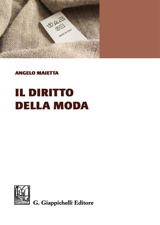 Il diritto della moda - Angelo Maietta - copertina