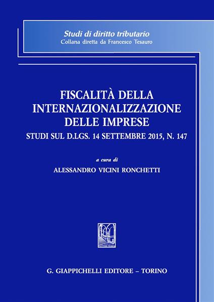 Fiscalità della internazionalizzazione delle imprese - copertina