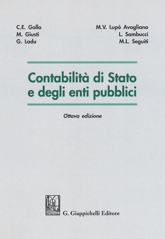 Contabilità di Stato e degli enti pubblici - copertina