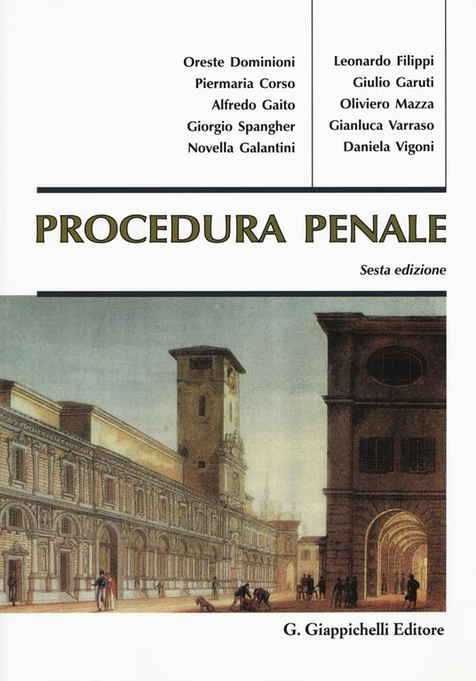 Procedura penale - copertina