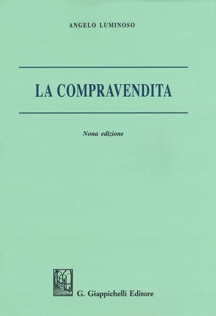 La compravendita - Angelo Luminoso - copertina