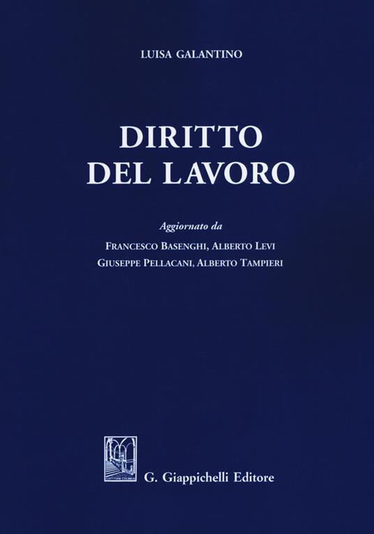 Diritto del lavoro - Luisa Galantino - copertina