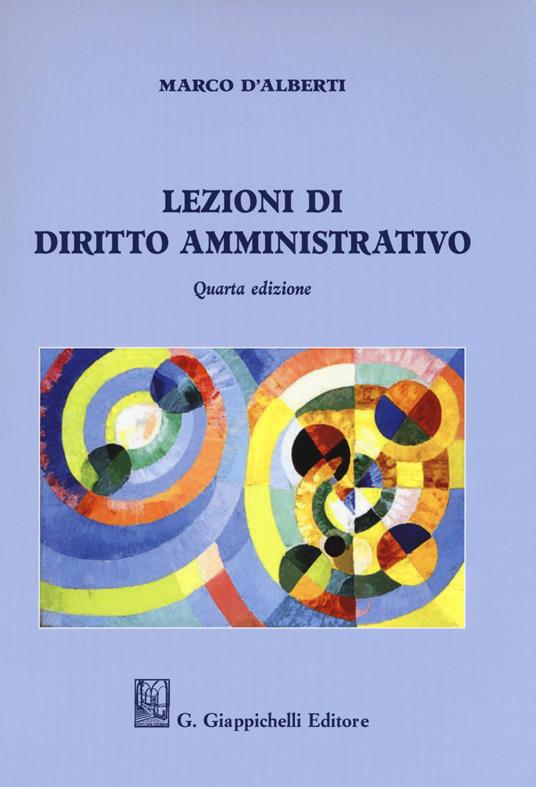 Lezioni di diritto amministrativo - Marco D'Alberti - copertina