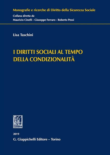 I diritti sociali al tempo della condizionalità - Lisa Taschini - copertina