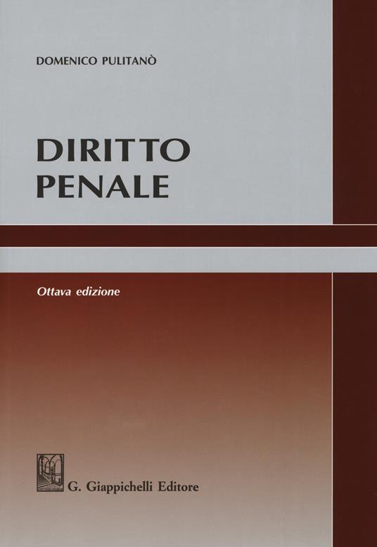 Diritto penale - Domenico Pulitanò - copertina
