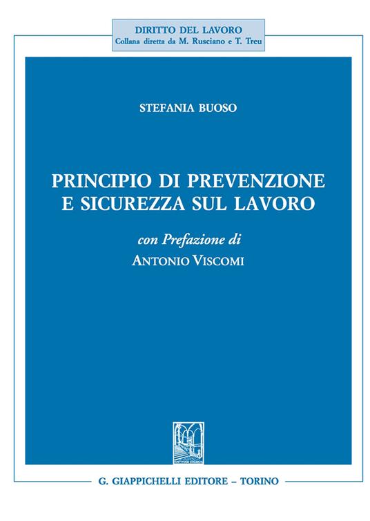 Principio di prevenzione e sicurezza sul lavoro - Stefania Buoso - copertina