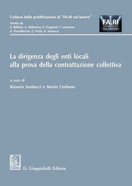 La dirigenza degli enti locali alla prova della contrattazione collettiva - copertina