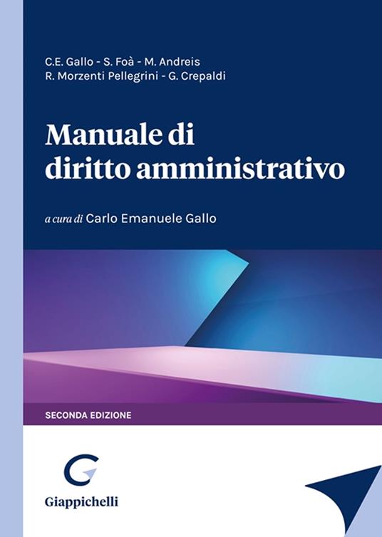Manuale di diritto amministrativo - Carlo Emanuele Gallo - copertina