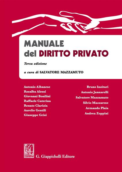 Manuale del diritto privato - copertina