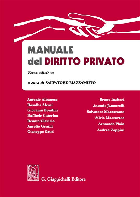 Manuale del diritto privato - copertina