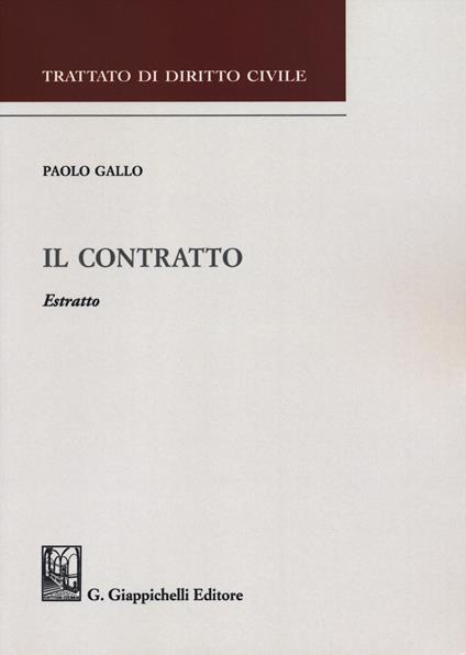 Il contratto. Estratto - Paolo Gallo - copertina