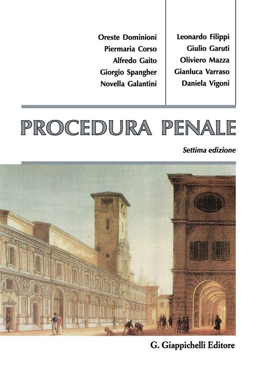 Procedura penale - copertina