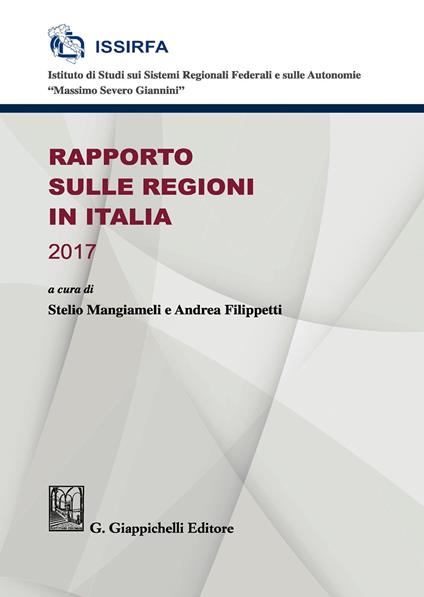 Rapporto sulle regioni in Italia 2017 - copertina