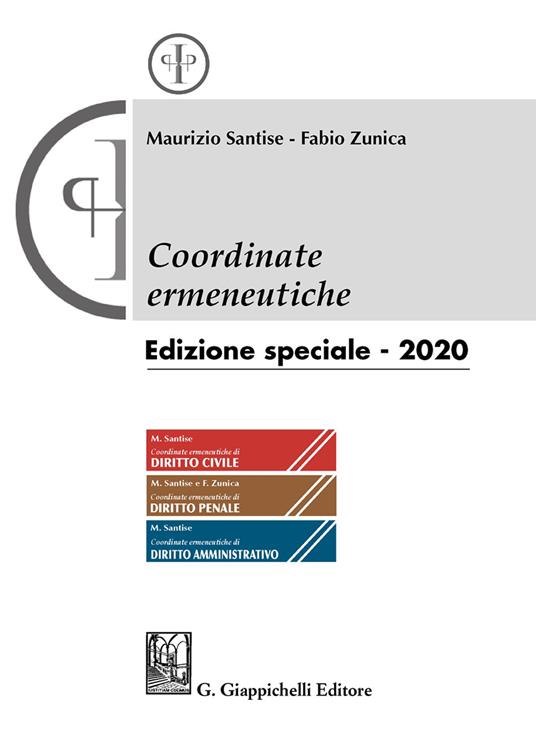 Coordinate ermeneutiche. Aggiornamento 2020 - Maurizio Santise,Fabio Zunica - copertina