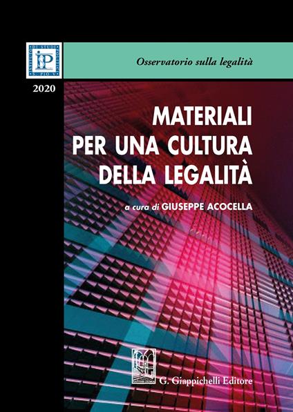 Materiali per una cultura della legalità 2020 - copertina