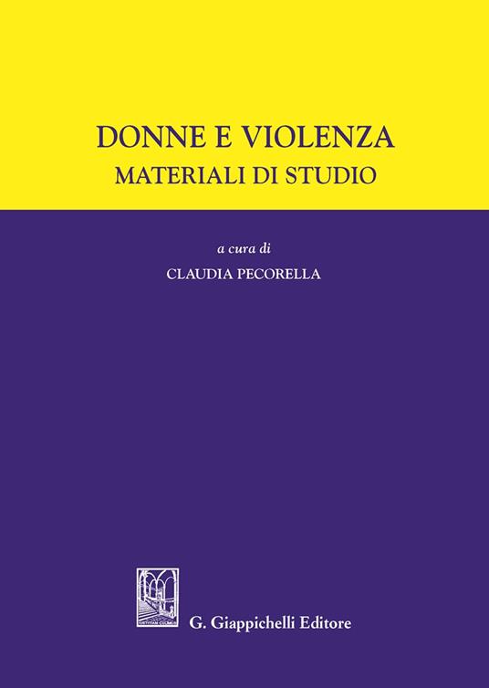 Donne e violenza. Materiale di studio - copertina