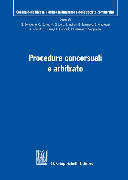 Procedure concorsuali e arbitrato - copertina