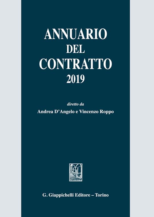 Annuario del contratto 2019 - copertina