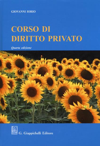 Corso di diritto privato - Giovanni Iorio - copertina