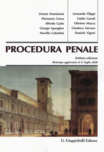 Procedura penale - copertina