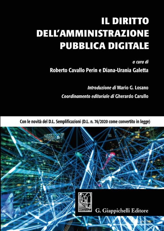 Il diritto dell'amministrazione pubblica digitale - copertina