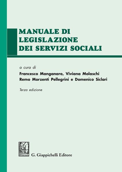 Manuale di legislazione dei servizi sociali - copertina