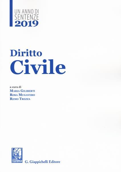 2019. Un anno di sentenze. Diritto civile - copertina