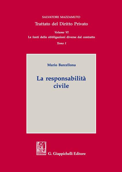 La responsabilità civile - Mario Barcellona - copertina