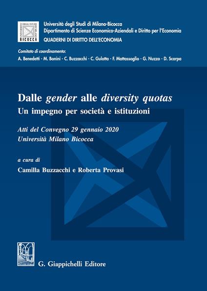 Dalle gender alle diversity quotas. Un impegno per società e istituzioni - copertina