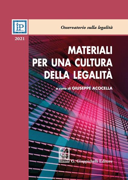 Materiali per una cultura della legalità 2021 - copertina