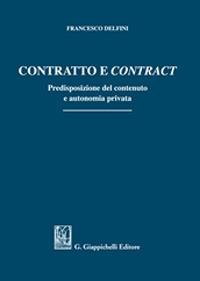 Contratto e contract - Francesco Delfini - copertina