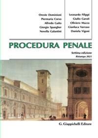 Procedura penale - copertina