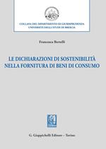 Le dichiarazioni di sostenibilità nella fornitura di beni di consumo