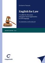 English for law. A toolkit for discourse and genre-based approaches to ESP language