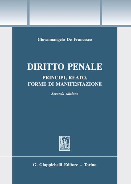 Diritto penale - Giovannangelo De Francesco - copertina