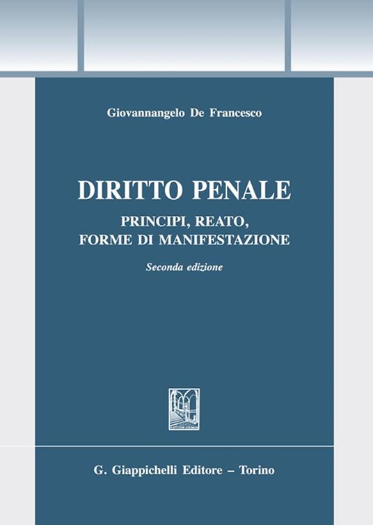 Diritto penale - Giovannangelo De Francesco - copertina