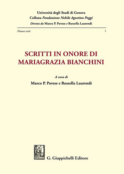 Scritti in onore di Mariagrazia Bianchini - copertina