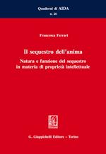 Il sequestro dell'anima. Natura e funzione del sequestro in materia di proprietà intellettuale