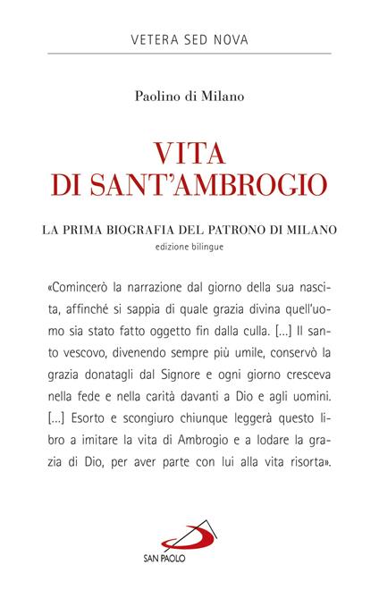 Vita di Sant'Ambrogio. La prima biografia del patrono di Milano - Paolino di Milano - ebook
