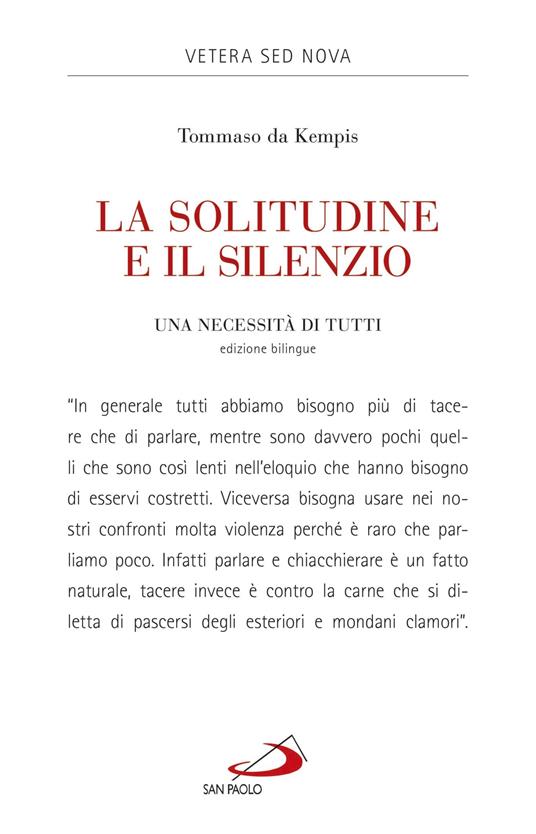 La solitudine e il silenzio. Una necessità di tutti. Ediz. italiana e latina - Tommaso da Kempis,Lucio Coco - ebook