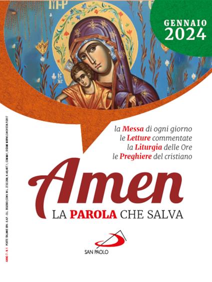 Amen. La parola che salva (2024). Vol. 1: Gennaio - copertina