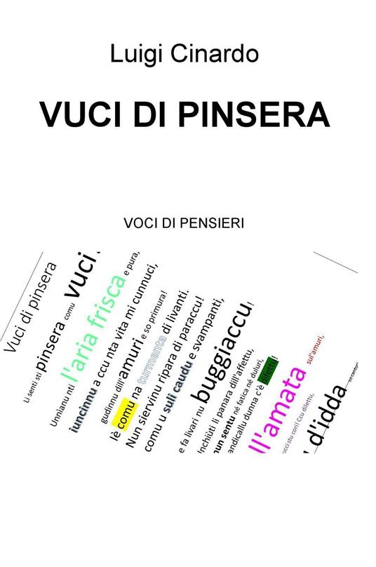 Vuci di pinsera - Luigi Cinardo - copertina