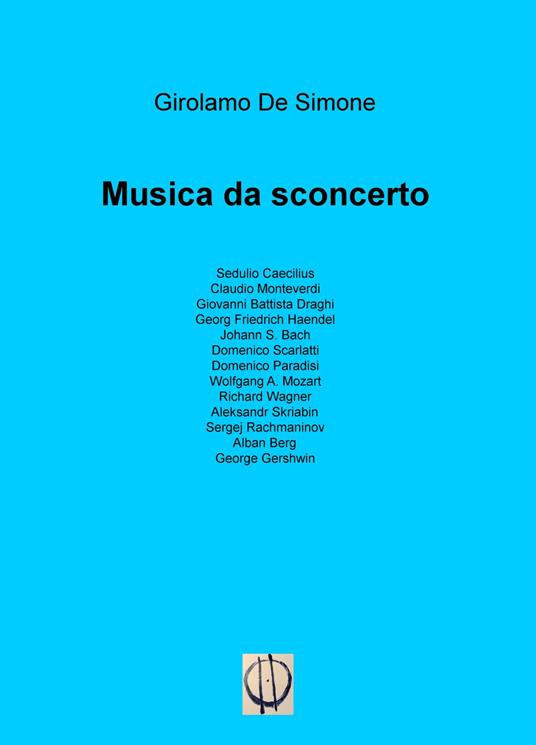 Musica da sconcerto - Girolamo De Simone - copertina