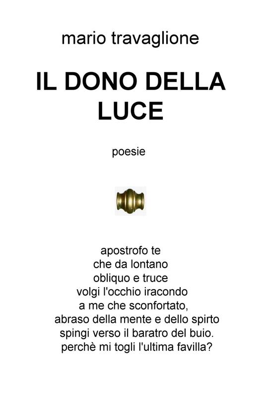 Il dono della luce - Mario Travaglione - copertina