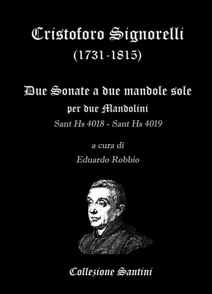 Cristoforo Signorelli. Sonate per due mandolini. Partitura - Eduardo Robbio - copertina