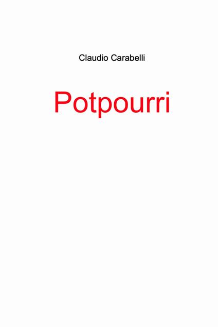 Potpourri - Claudio Carabelli - copertina