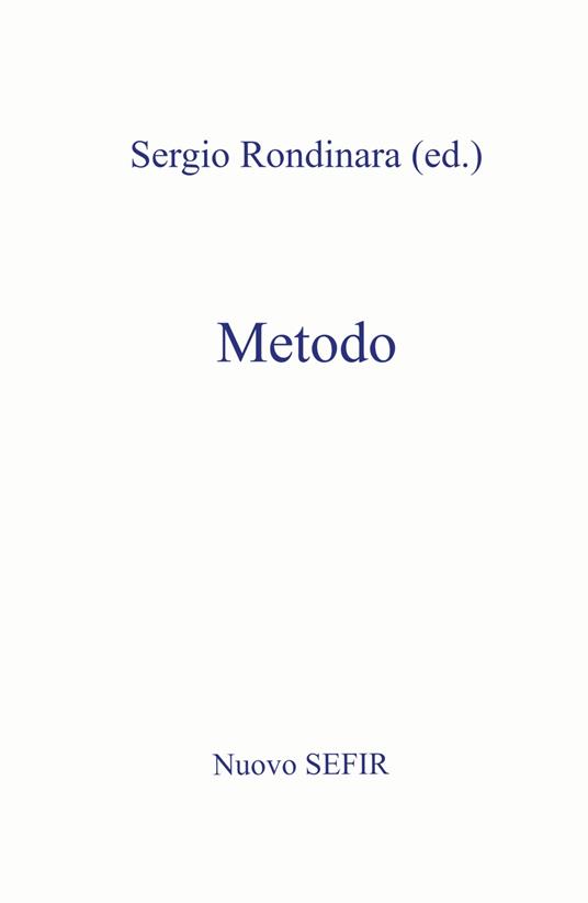 Metodo - Sergio Rondinara - copertina