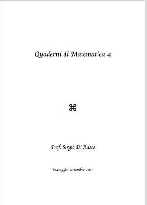 Quaderni di matematica. Vol. 4 - Sergio Di Russo - ebook