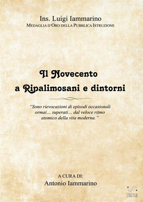 Il Novecento a Ripalimosani e dintorni - Luigi Iammarino - copertina